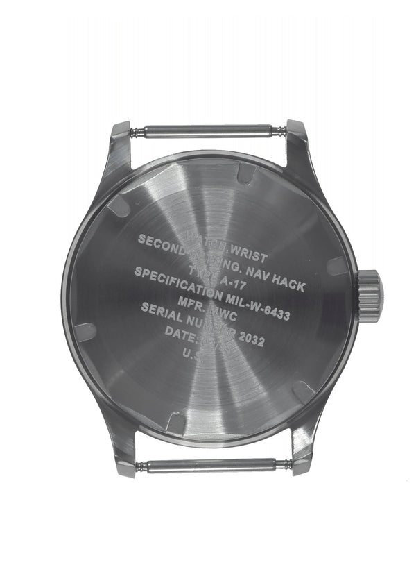 A-17 U.S 1950s Korean War Pattern Automatic Military Watch with Shatter and Scratch Resistant Box Sapphire Crystal on a Retro Stainless Steel