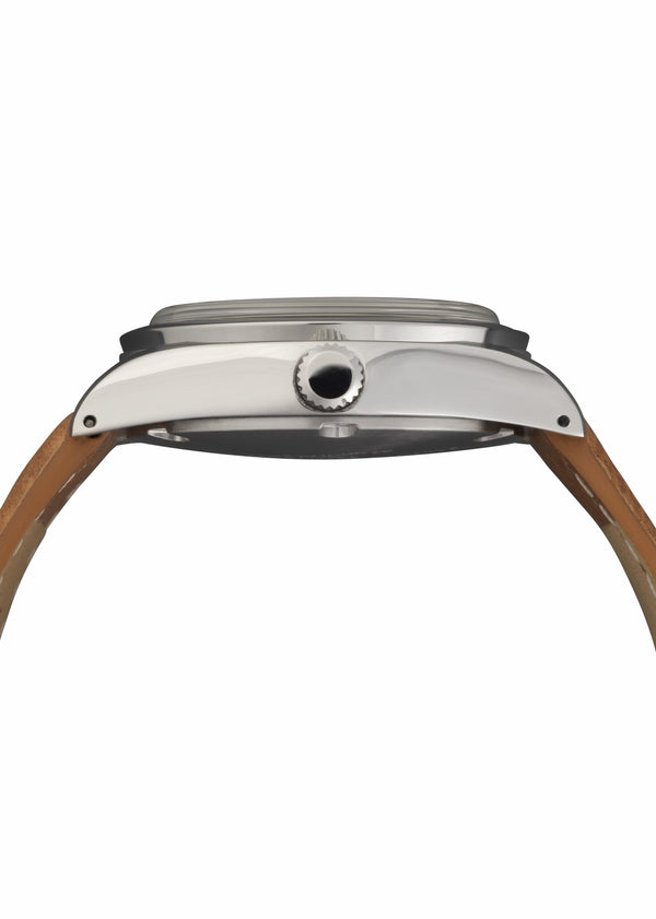 Aeschbach 1950s Pattern 25 Jewel Automatic Watch with Retro Luminous Paint, Sapphire Crystal and Calf Leather Strap