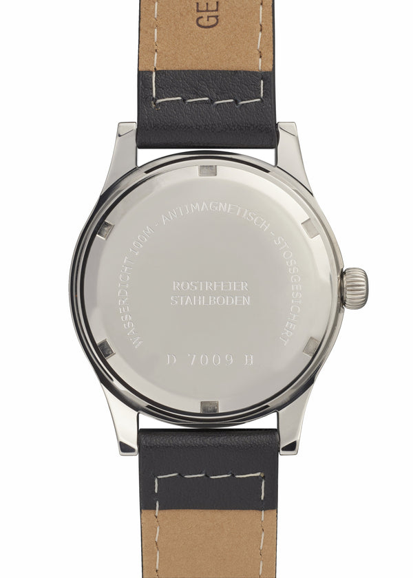 Aeschbach WW2 Pattern German Wehrmacht & Luftwaffe Dienstuhr (Army/Airforce Service Watch) with 24 Jewel Hand Wound Swiss Made Sellita SW216 Movement and Box Sapphire Crystal - Special Introductory Offer