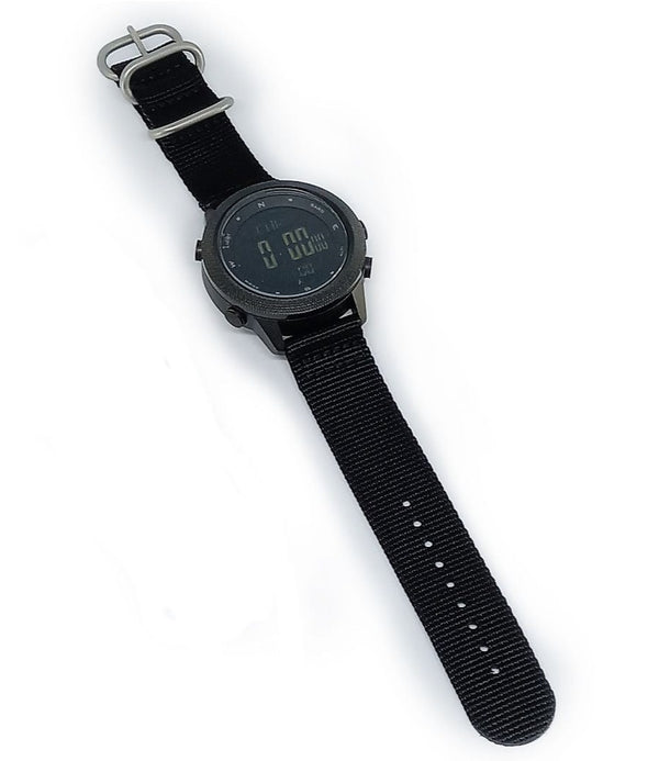 MWC Tactical Military Watch with LCD Digital Display. Functions Include Altimeter, Barometer, Compass, Dual Time Zones and Step Counter - Brand New Pre-Production Watch Reduced