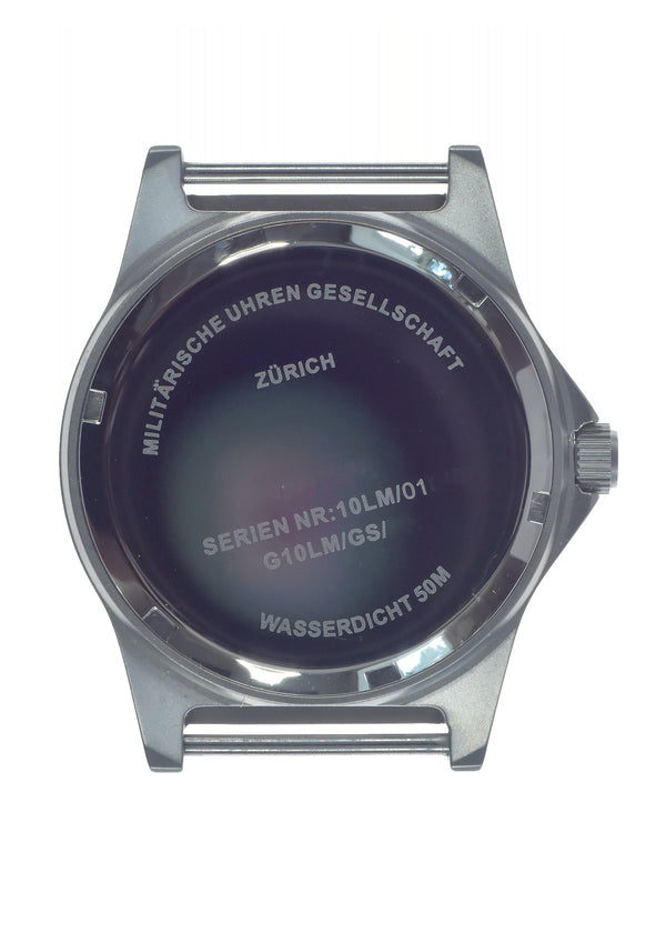 MWC G10 LM Non Date Stainless Steel Military Watch (Grey Strap) - Brand New But the Crown Comes Out