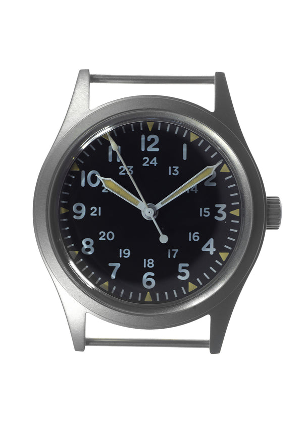 GG-W-113 U.S 1960s Pattern Handwound Military Watch with Plexiglass Crystal and Mechanical Movement