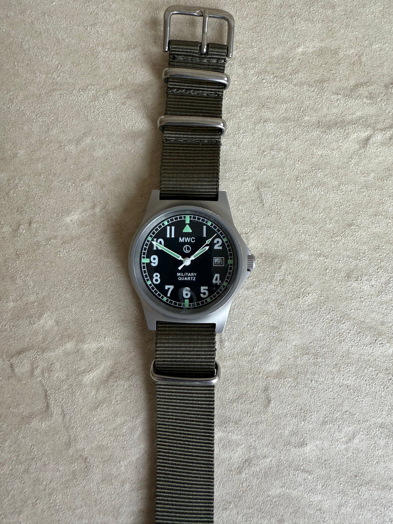 MWC G10 LM Stainless Steel Military Watch on New NATO Strap No