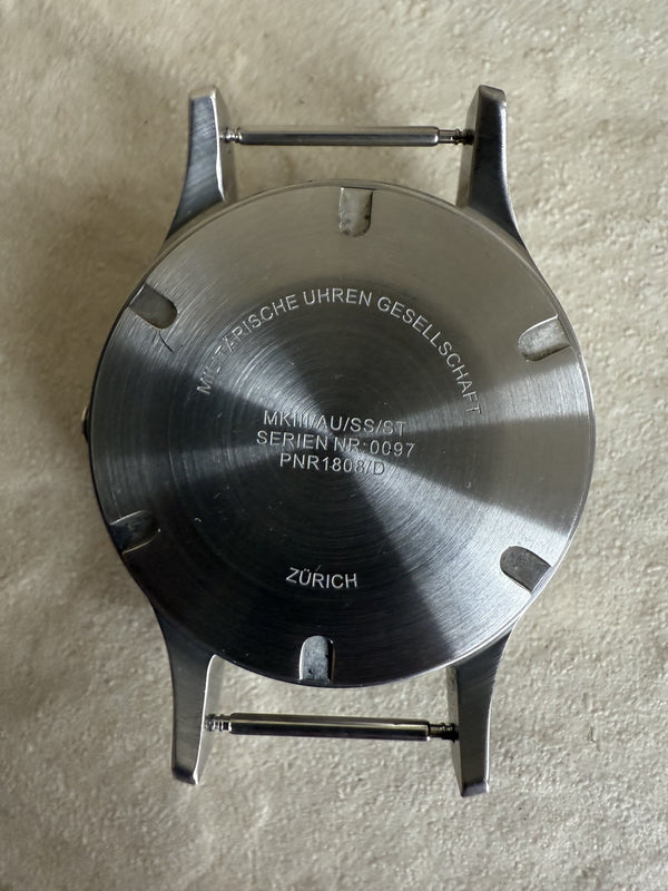 MWC Mk III Stainless Steel 1950's Pattern 100m Water Resistant Automatic Military Watch with Sapphire Crystal (12 Hour Dial Variant) - Needs a Replacement Crown