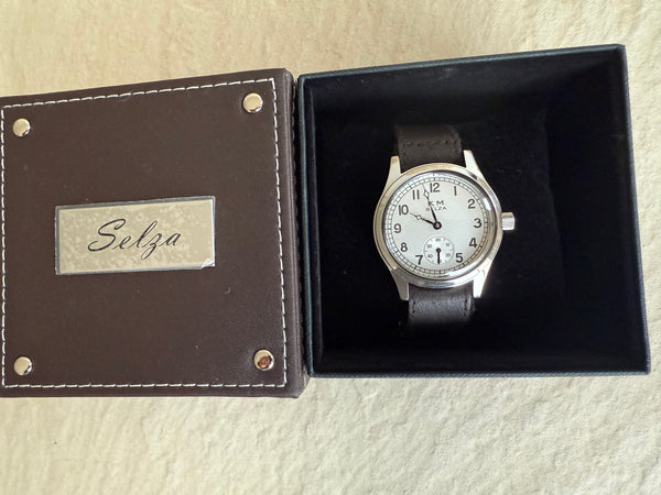 SELZA Kriegsmarine (Germany Navy) WW2 Pattern Watch with 21 Jewel Automatic Mechanical Movement - Not Running but Almost New