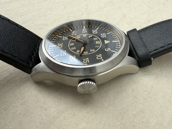 MWC Classic 46mm Limited Edition Bronze XL Luftwaffe Pattern Military Aviators Watch (Retro Dial Version) - Rotor Needs Resetting but Watch Runs Fine