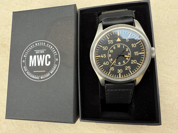 MWC Classic 46mm Limited Edition Bronze XL Luftwaffe Pattern Military Aviators Watch (Retro Dial Version) - Rotor Needs Resetting but Watch Runs Fine