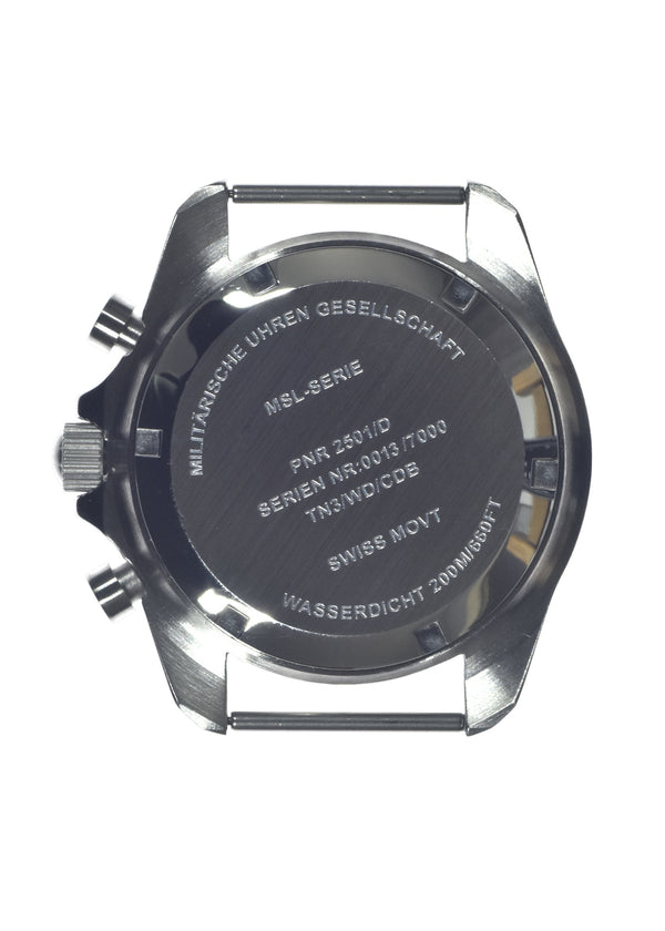 MWC NATO Pattern Stainless Steel Military Pilots Chronograph with Sapphire Crystal