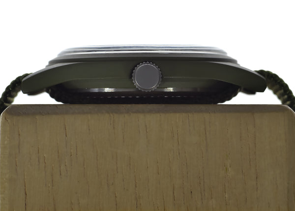 MIL-W-46374A Vietnam War Pattern Watch on Webbing Strap - Will Need A New Battery Hence Reduced to Clear at Well Under Half Price