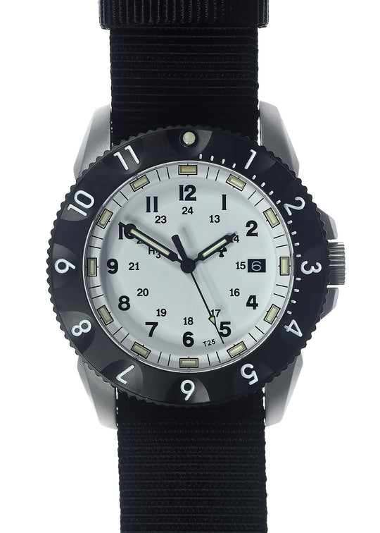 MWC P656 2025 Model Stainless Steel Tactical Series Watch with GTLS Tritium, Sapphire Crystal and Ten Year Battery Life