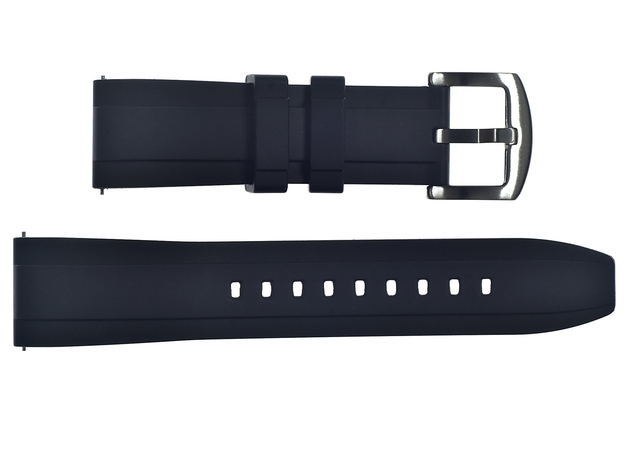 20mm FKM (Smooth) Rubber Strap with Quick Release Feature for Fast and Easy Fitting and Removal