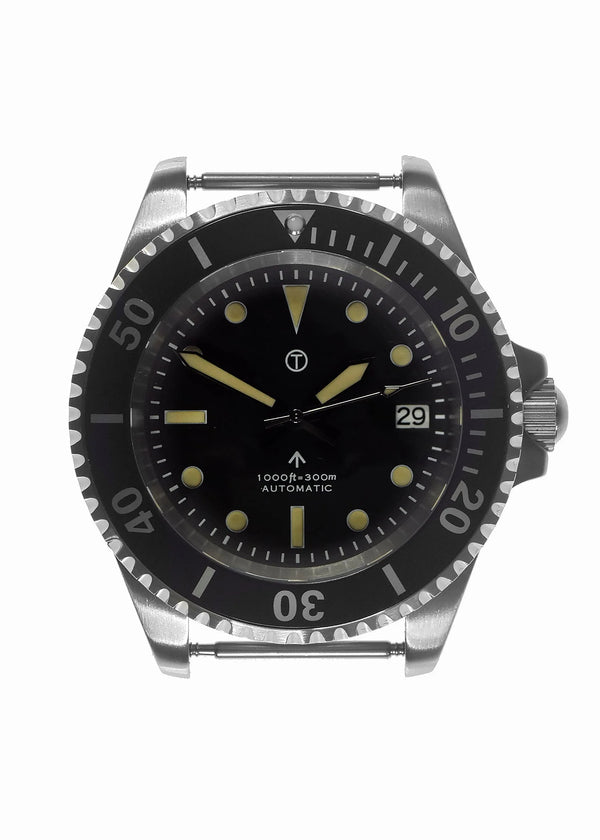 Military Industries 1982 Pattern 300m Water Resistant Military Divers Watch With Date Window (Automatic) - Needs Crown Resetting