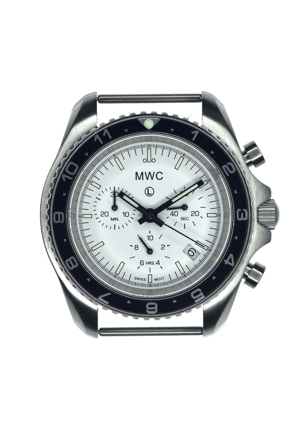 MWC NATO Pattern Stainless Steel Military Pilots Chronograph with Sapphire Crystal and Swiss Ronda Movement - 12 Hour GMT Bezel