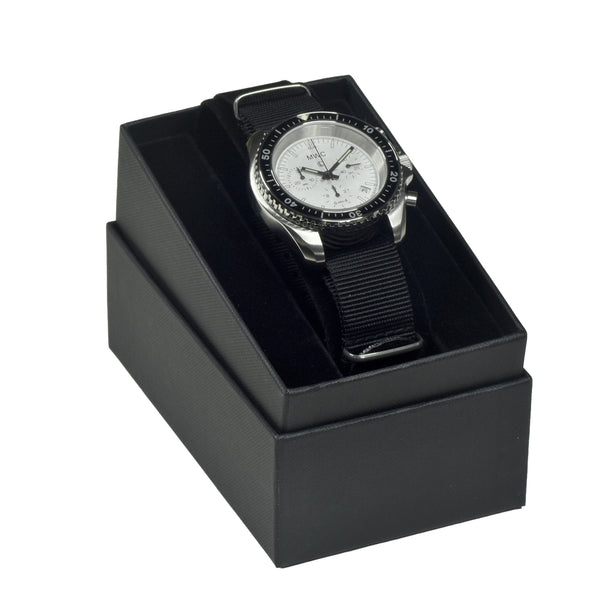 MWC NATO Pattern Stainless Steel Military Pilots Chronograph with Sapphire Crystal and Swiss Ronda Movement