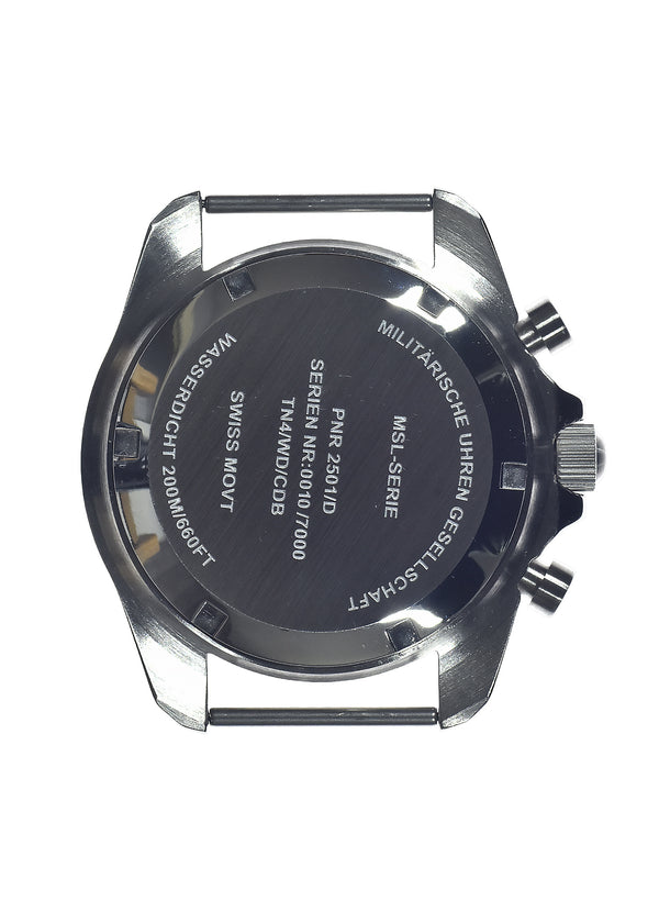 MWC NATO Pattern Stainless Steel Military Pilots Chronograph with Sapphire Crystal and Swiss Ronda Movement