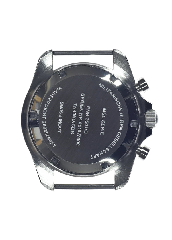 MWC NATO Pattern Stainless Steel Military Pilots Chronograph with Sapphire Crystal and Swiss Ronda Movement