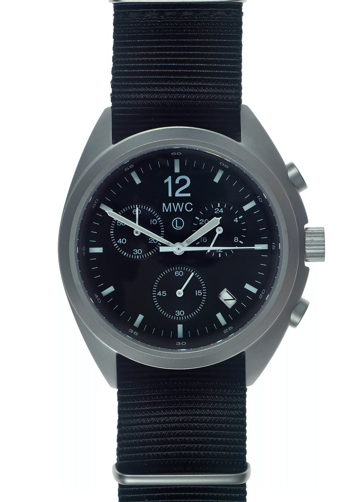 MWC NATO Pattern Stainless Steel Hybrid Military Pilots Chronograph with Sapphire Crystal -  1 of 2 Ex Display Watches From the Singapore Air Show at Changi Exhibition Centre