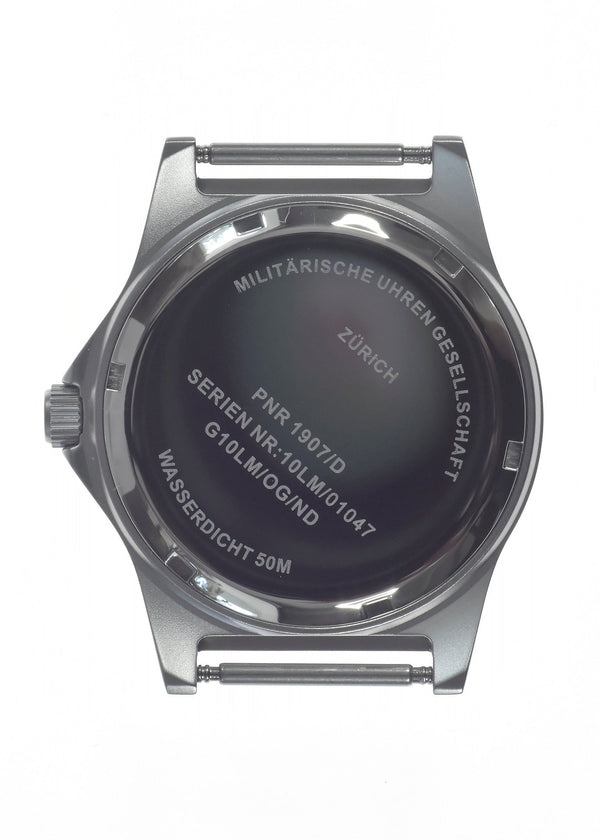 MWC G10 LM Stainless Steel Military Watch (Olive Green Strap) - Ex Display Watch from a Trade Show - Under Half Price!