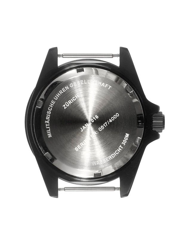 MWC GMT 300m Water Resistant Dual Timezone Military Watch in Black PVD Steel - Ex Display Watch