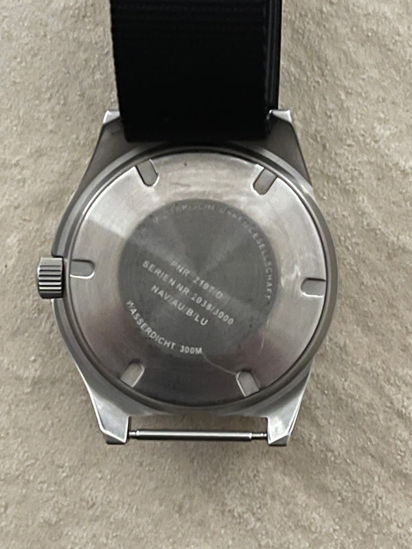 MWC 300m Water Resistant Stainless Steel Navigator Watch with Luminova (Automatic) - Missing PIP on Bezel