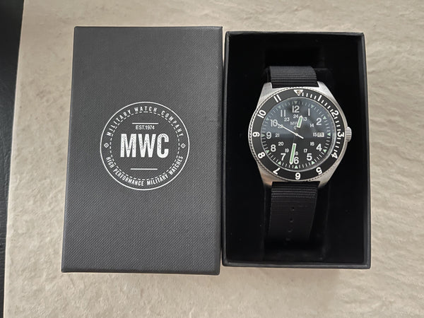 MWC 300m Water Resistant Stainless Steel Navigator Watch with Luminova (Automatic) - Missing PIP on Bezel