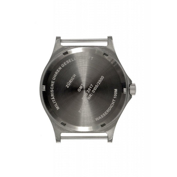 MWC GMT 100m Water resistant Military Watch in Stainless Steel Case with Screw Crown - Ex Display Watch From a Trade Show / Needs Battery Replacement