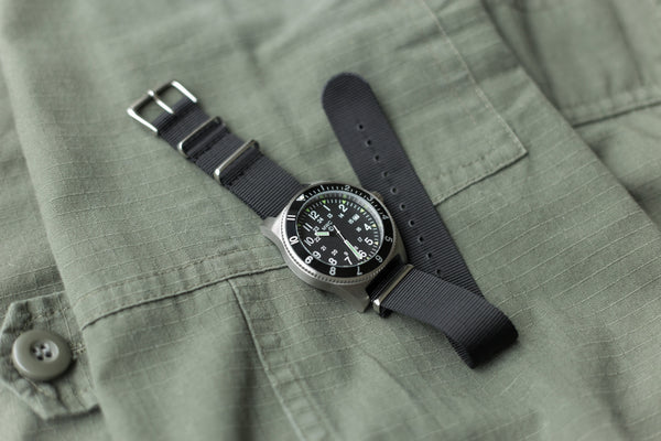 MWC 300m Water Resistant Stainless Steel Navigator Watch with Luminova (Automatic) - Ex Display Watch Reduced by 50%