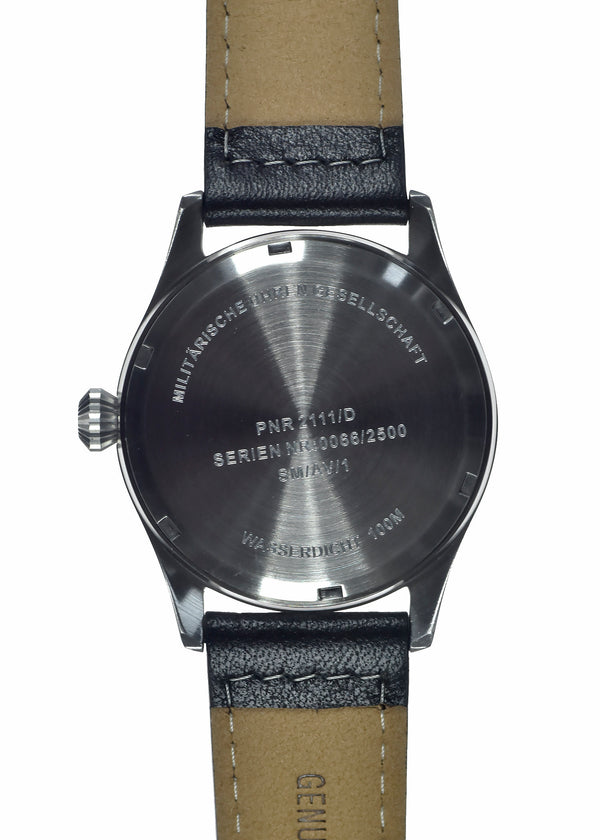 MWC Classic 40mm Stainless Steel Aviator Watch with Hybrid Movement and 100m Water Resistance