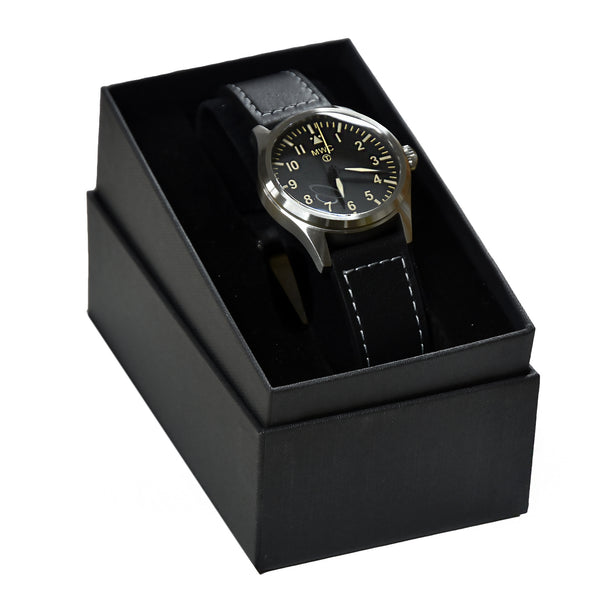 MWC Classic 40mm Stainless Steel Aviator Watch with Hybrid Movement and 100m Water Resistance