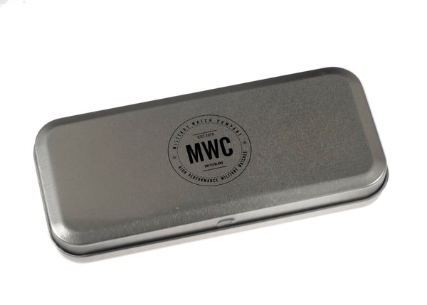 MWC G10 LM Non Date Stainless Steel Military Watch (Grey Strap)