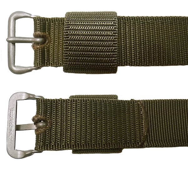 Original 1965 Vietnam War 16mm Nylon Webbing Watch Strap - Very Rare in Unused/Unissued Condition