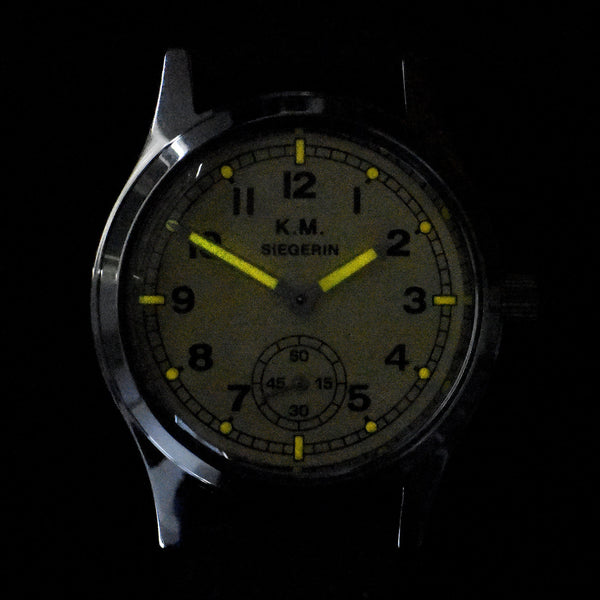 Siegerin Kriegsmarine (Germany Navy) WW2 Pattern Watch with 21 Jewel Automatic Mechanical Movement - Ex Display Watch Half Price