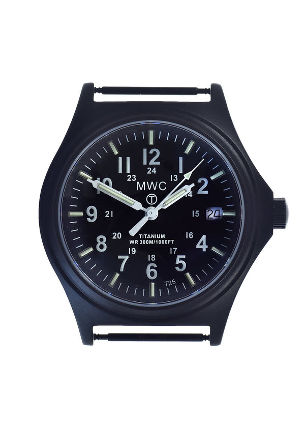 Titanium G10 Military Watch with 300m Water Resistance, Sapphire Crystal, 10 Year Battery Life and GTLS Tritium Illumination - Looks New But Not Running - Ex Display Watch from the 2025 Shot Show in Las Vegas Half Price to Clear - Location UK
