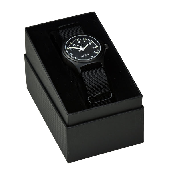 Black PVD Titanium G10 Military Watch with 300m Water Resistance, Sapphire Crystal, 10 Year Battery Life and GTLS Tritium Illumination - Ex Display Watch from the 2025 Shot Show - Reduced to Half Price to Clear - Location UK