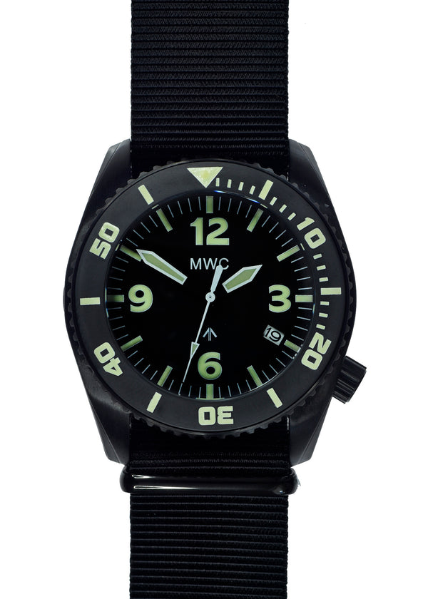 MWC "Depthmaster" 100atm / 3,280ft / 1000m Water Resistant Military Divers Watch in PVD Stainless Steel Case with Helium Valve (Automatic)