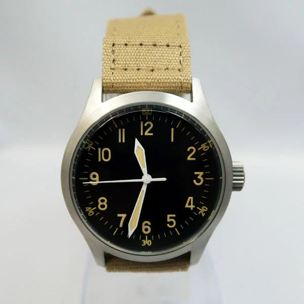 A-11 1940s WWII Pattern Military Watch (Automatic) with 100m Water Resistance - 3 Ex Display Watches from the FEINDEF (La Feria de Defensa y Seguridad de España) exhibition in Spain