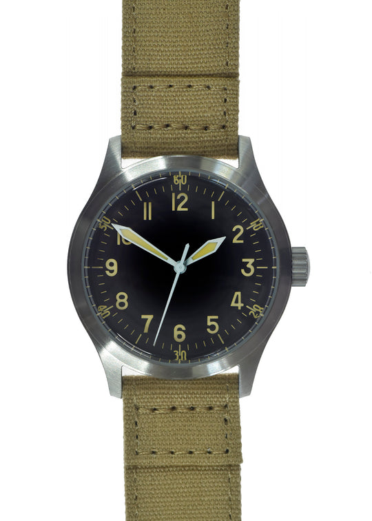 A-11 1940s WWII Pattern Military Watch (Automatic) with 100m Water Resistance - 3 Ex Display Watches from the DSEI Defence Show at the ExCeL exhibition centre in London