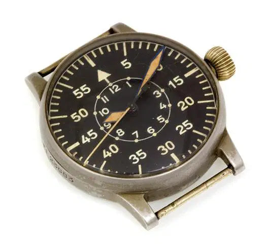 MWC Classic 46mm Limited Edition Bronze XL Luftwaffe Pattern Military Aviators Watch (Retro Dial Version) - Rotor Needs Resetting but Watch Runs Fine