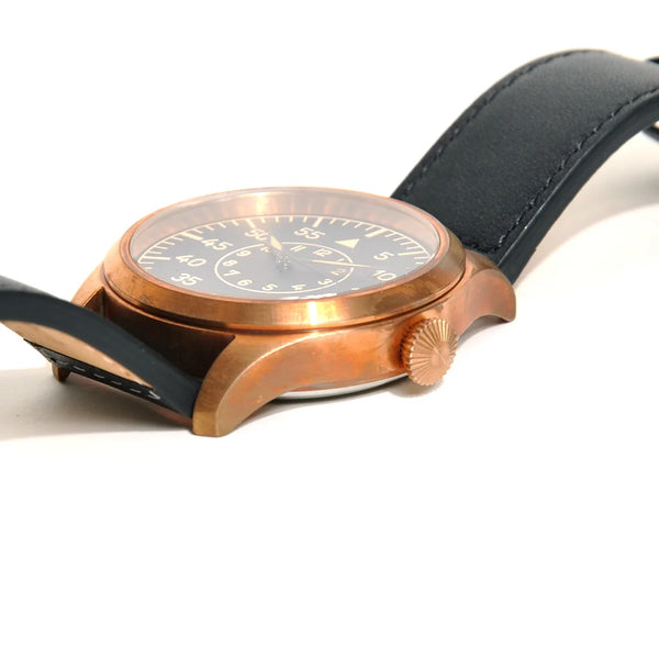 MWC Classic 46mm Limited Edition Bronze XL Luftwaffe Pattern Military Aviators Watch with Sapphire Crystal (Retro Dial Version) Ex Display Watch from the German IWA Fair Reduced