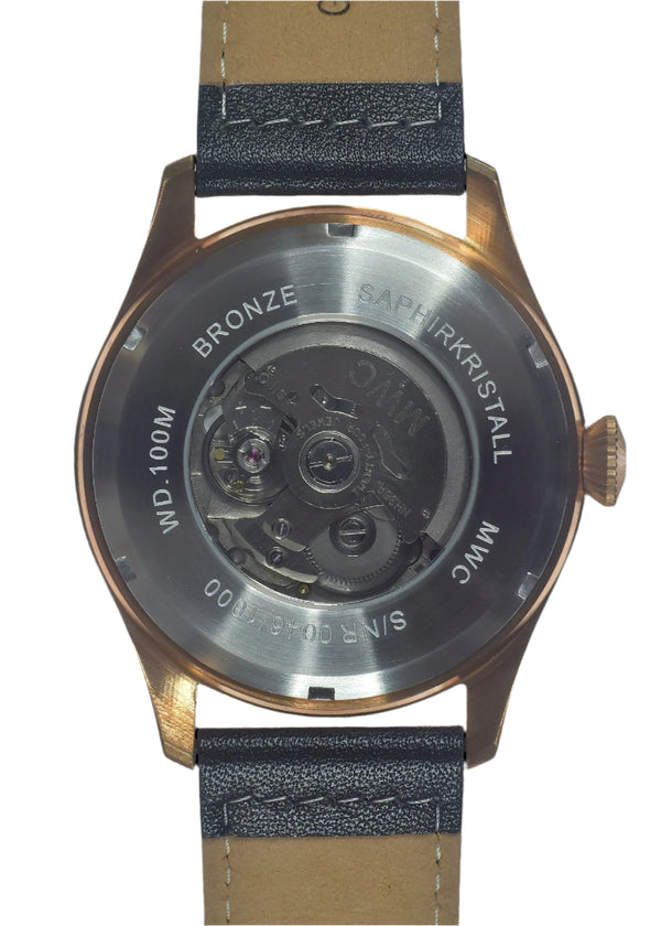 MWC Classic 46mm Limited Edition Bronze XL Luftwaffe Pattern Military Aviators Watch with Sapphire Crystal (Retro Dial Version) Ex Display Watch from the German IWA Fair Reduced