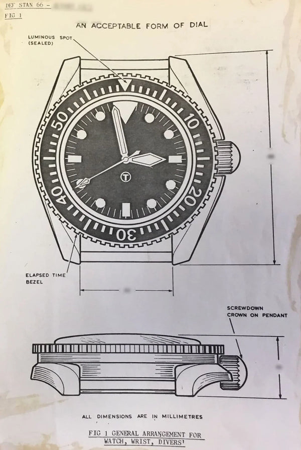 MWC 1985 Pattern Military Divers Watch with Chromed Case and Sapphire Crystal - Limited Edition of 250 Pieces