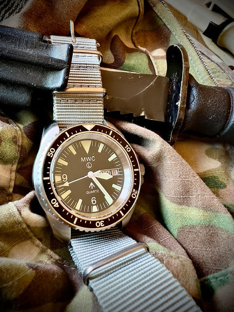 MWC 1999-2001 Pattern Quartz Day/Date Military Divers Watch with Stainless Steel Case and Sapphire Crystal - Ex Photographic Sample