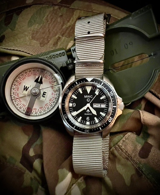 MWC 1999-2001 Pattern Quartz Day/Date Military Divers Watch with Stainless Steel Case and Sapphire Crystal - Ex Photographic Sample