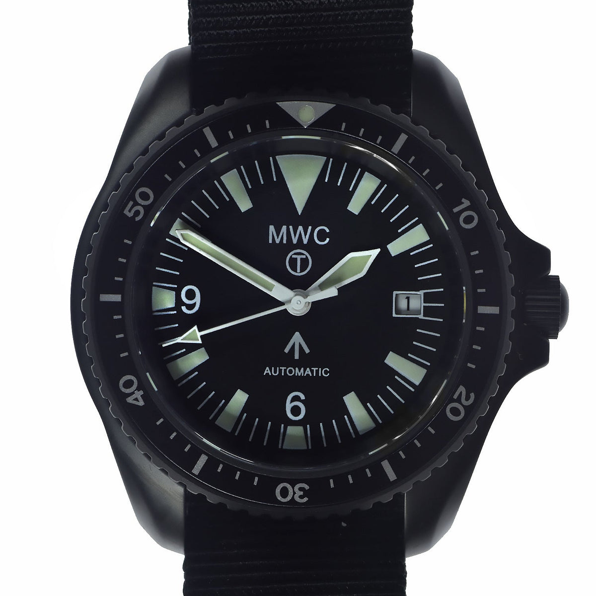 MWC 1999-2001 Pattern Black PVD Automatic Military Divers Watch - Sapp ...