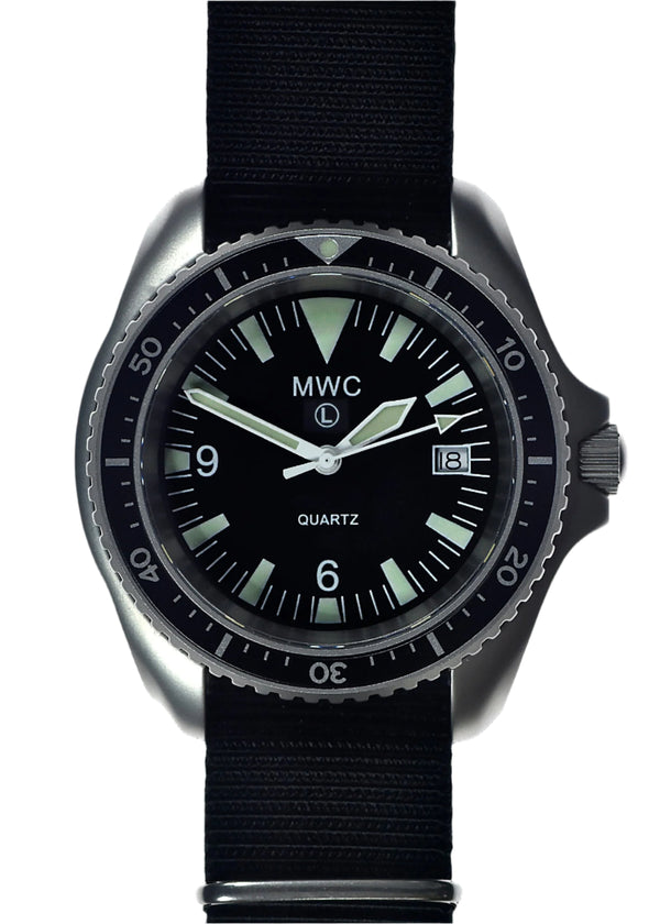 Current NATO Pattern Quartz Military Divers Watch with Ceramic Bezel Insert, Sapphire Crystal and 10 Year Battery Life - NATO STOCK NUMBER NSN 6645-99-157-3496