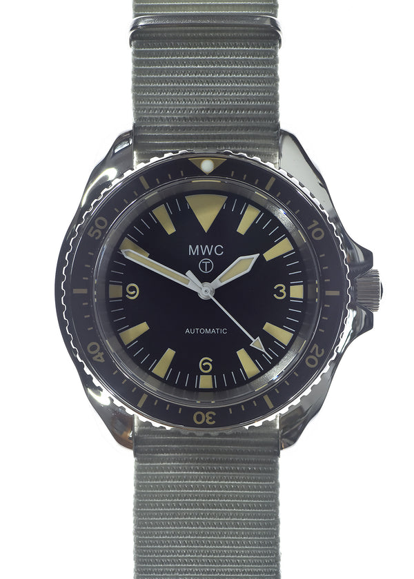 MWC 1970s Pattern Automatic Military Divers Watch with Chromed Case and Sapphire Crystal - Limited Edition of 250 Pieces