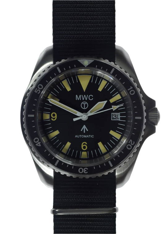 MWC 1999-2001 Pattern Automatic Military Divers Watch  - Retro Luminous Paint, Ceramic Bezel and Sapphire Crystal