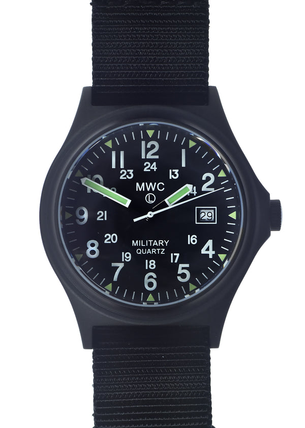 MWC G10BH PVD 12/24 50m Water Resistant Military Watch with Battery Hatch, Fixed Strap Bars, Sapphire Crystal and 60 Month Battery Life