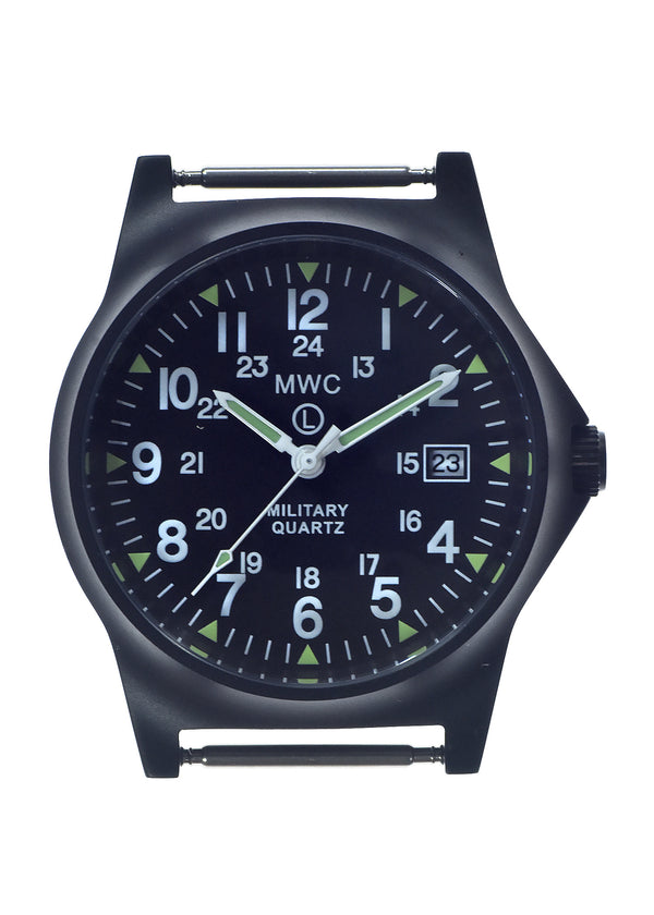 MWC G10LM 12/24 Cover Non Reflective Black PVD Military Watch