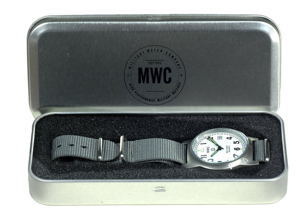 MWC G10LM General Service Watch with High Visibility White Dial (With Date Window)